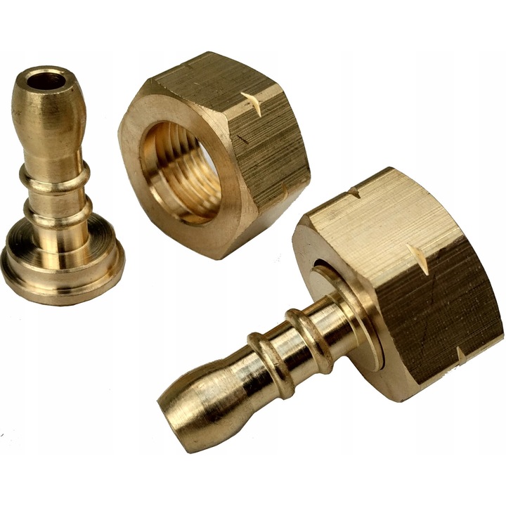Conector in doua parti, Bradas, 21.8mm, 9mm, pentru furtun 9-10mm