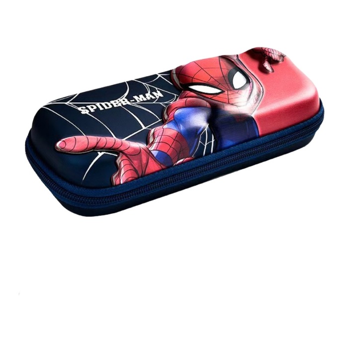 Penar cu design Spider-Man - Penar mare capacitate 2 niveluri, penar pentru baieti copii