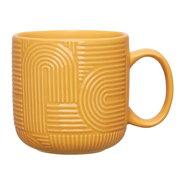 Cana, Ambition, portelan, portocaliu, 390 ml, design modern