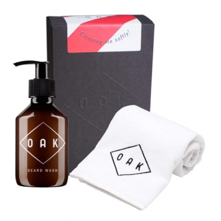 Set Cadou Ingrijire Barba, Oak Gentle Beard Cleaning Kit