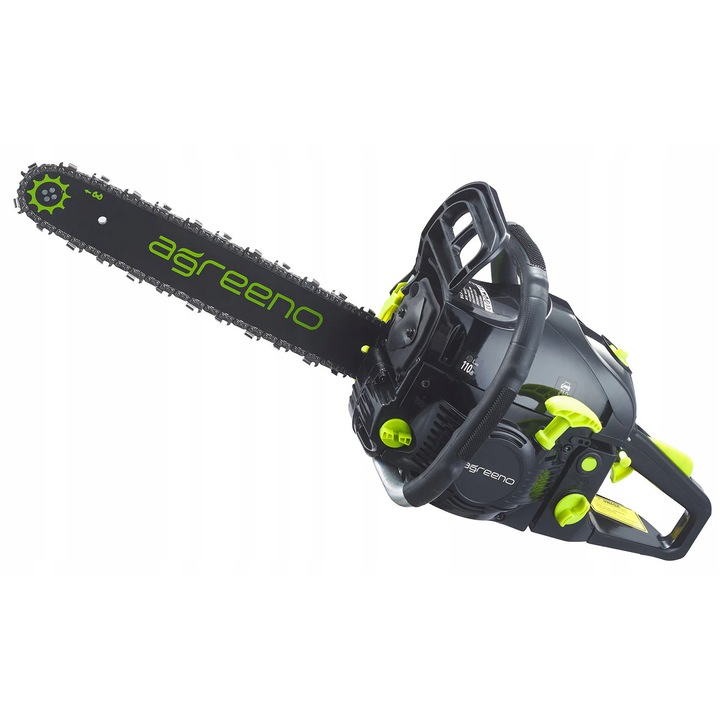 Benzines láncfűrészkészlet 2 lánccal és 2 vezetősínnel, 5, 7 kW, Agreeno AG005