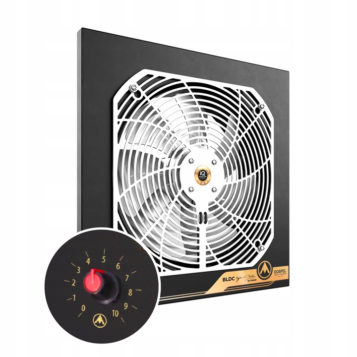 Ventilator De Extractie, Dospel, Woks Silver 300, 300x300x300 mm, Motor Bldc Tip N. Tesla, Putere 300 W, Capacitate 300 m³/h, Protectie Termica, Argintiu