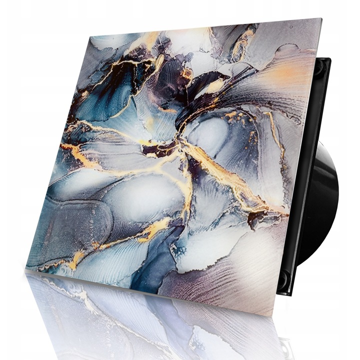 Set Ventilator De Baie Cu Clapeta De Retur, Dospel, Veroni 100 Fi, 160x160 mm, Capacitate 100 M3/H, Nivel De Zgomot 35 Db, Material Abs, Grad De Protectie Ipx2, Multicolor