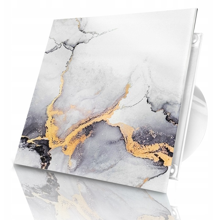 Set Ventilator De Baie Cu Clapeta De Retur, Dospel, Wch 100, 160x160 mm, Material Abs, Capacitate 100 m³/h, Nivel De Zgomot 40 Db, Grad De Protectie Ipx2, Multicolor