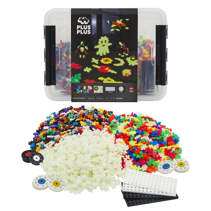 Set de constructie Plus Plus, 2000 piese, 40x12x30cm