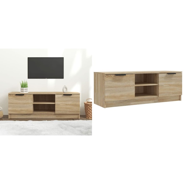 Comoda TV, stejar sonoma, 102x35x36, 5 cm, lemn prelucrat