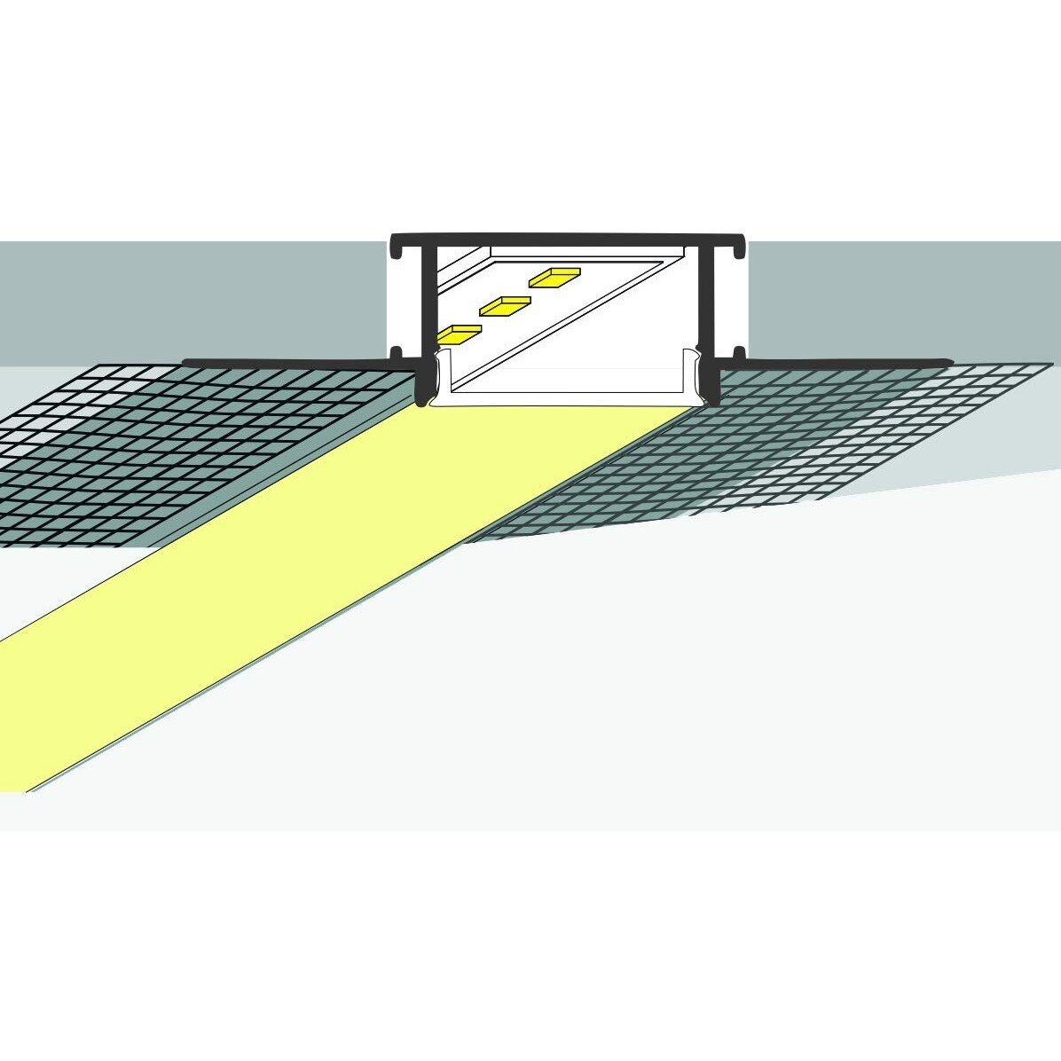 Profil aluminiu pentru banda LED, StarlandLed, set 6x1m, anodizat ...