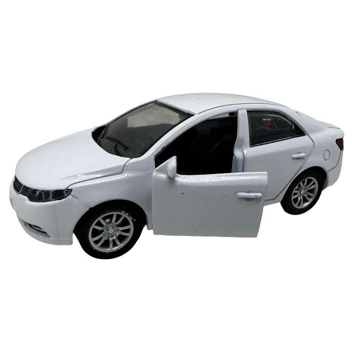 KIA CERATO fehér modell 1:32 fém hangok és fények nyitott ajtók