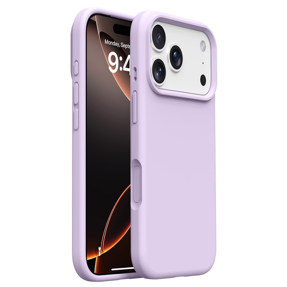 Husa protectie compatibila cu iPhone 17 Pro Max, slim, silicon Mov cu interior din microfibra, protectie camera, protectie ecran, ISAG