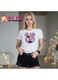 Tricou Dama Minnie Mouse Floral, Alb