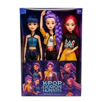 Set 3 figurine articulabile, Funny Party Team, Demon Hunters K-POP, multicolor, 28x30cm