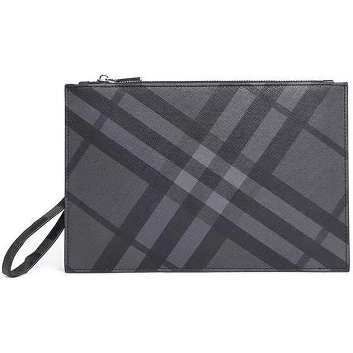 Joyoy® férfi táska, bőr, cipzárral és levehető pánttal, 30x20x6cm, fekete