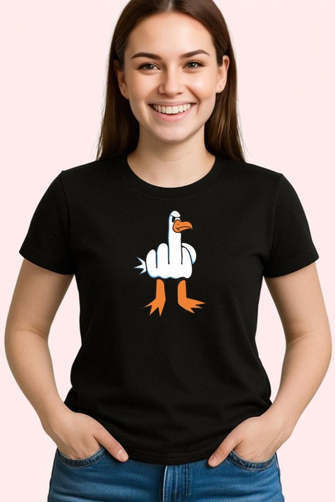 Tricou Dama Duck Final, Negru