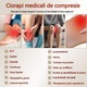 Orvosi kompressziós harisnya, combig érő, YSBER®, zárt orr, II. kompressziós osztály, 23-32 mmHg, csúszásgátló szilikon, fekete, M méret