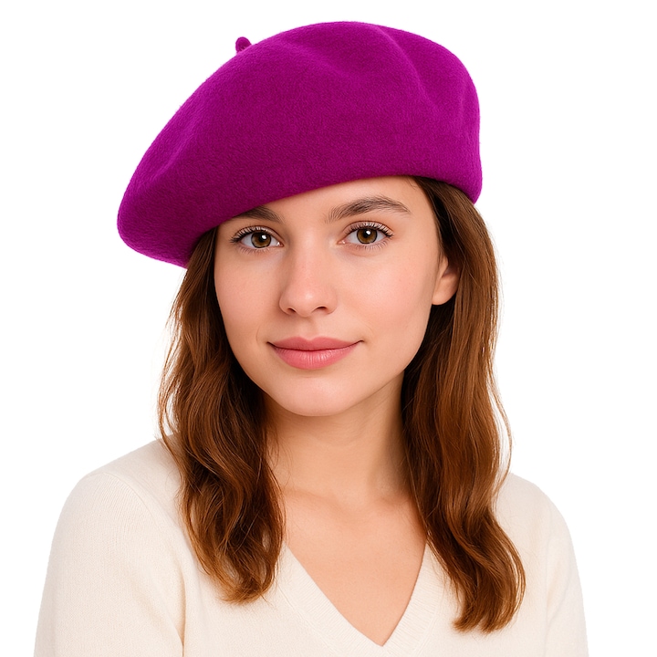 Bereta Moramo 3506, lana-acril, violet-roz, marime universala