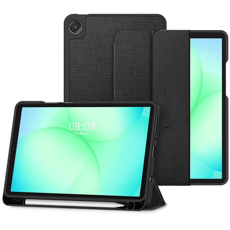 Husa Tech-Protect SC Pen Canvas compatibila cu Samsung Galaxy Tab A9 / A11 / X110 / X115 / X133 / X135, 8.7 inch, Negru