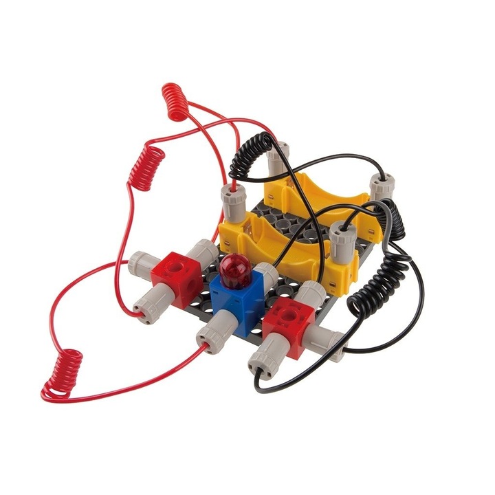 Kit STEM Laborator de circuite electrice, Gigo Toys, 211 componente, 20 experimente, +8 ani