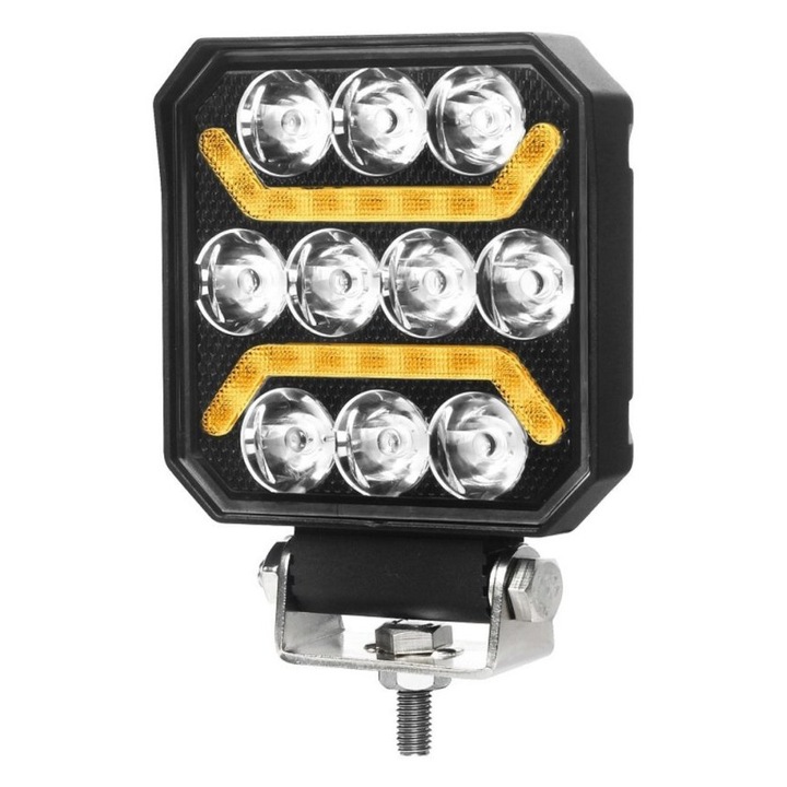 Proiector led cu lumina de zi galbena, 125w, 12v-24v