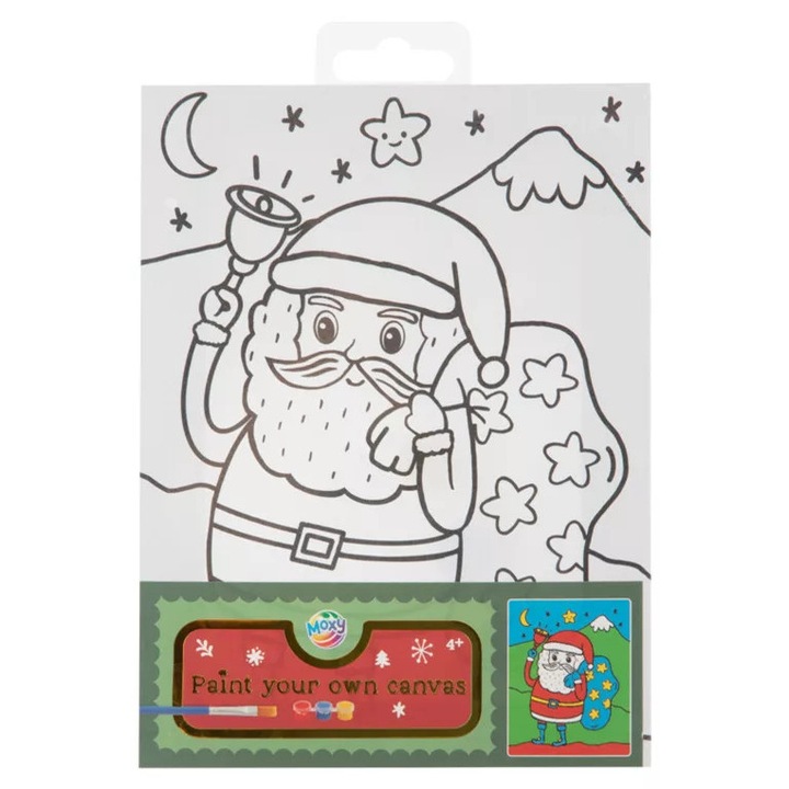 Set de pictura Craciun, 20x15, contine 3 guase si pensula, Grafix