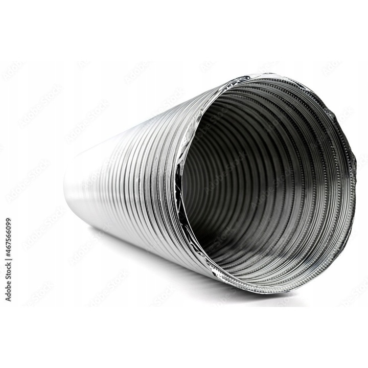 Tubulatura Din Aluminiu, Dospel, Fabricata Din Aluminiu, Interval De Temperatura - De La -30°C La +250°C, Flexibila, Potrivita Pentru Utilizare In Spatii Exigente, Rezistenta Si Durabila, 100 Fi/3M, Aluminiu