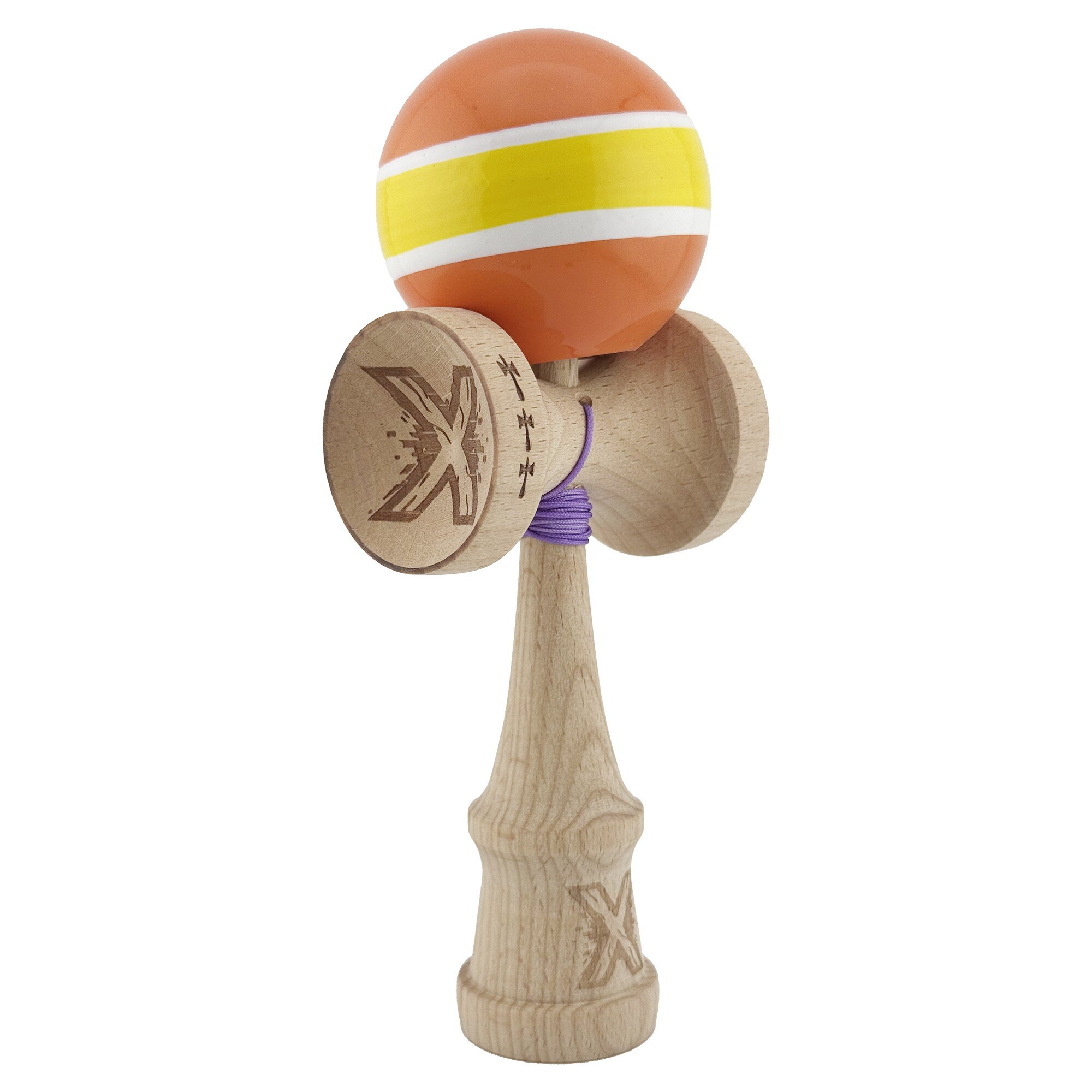 Kendama SUPER STYKY, Big cup V2, Lemn, 18 cm, Rulment Metalic cu