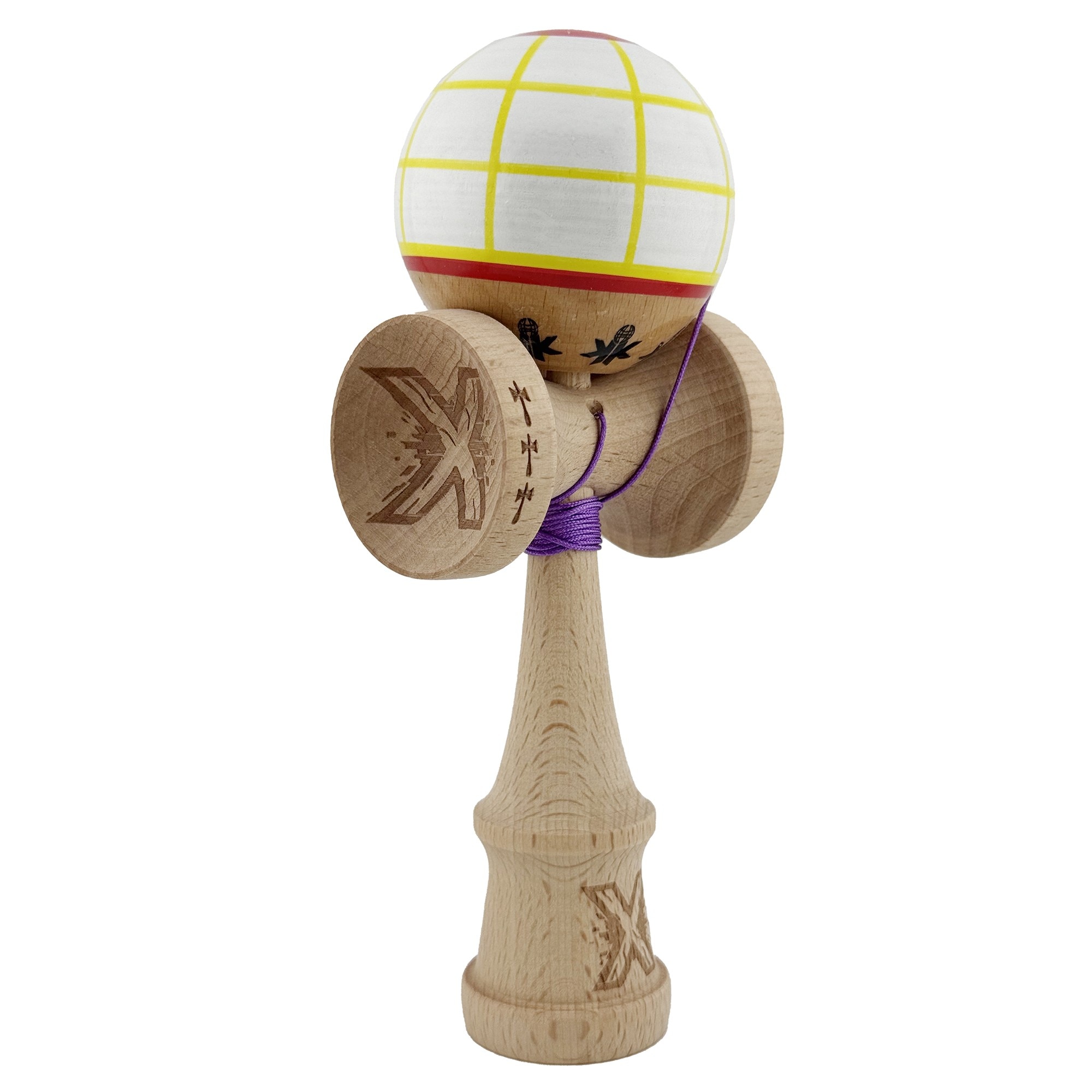 Kendama X Originala, Profesionala, Big Cups V2, Model Glob Super