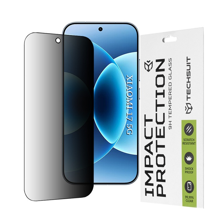 Folie pentru Xiaomi 17, Full display, Sticla, Danex, Privacy