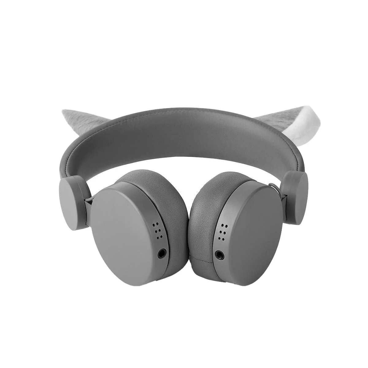 Căști On-Ear NEDIS cu urechi detașabile, culoare gri, design ușor, cablu audio detașabil