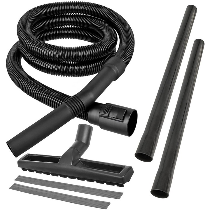 Set furtun de aspirare Karcher original de 3 metri, duză de podea și tuburi de aspirație PCV DN35 pentru aspiratoarele Karcher NT, MV2, MV3, WD, SE, A