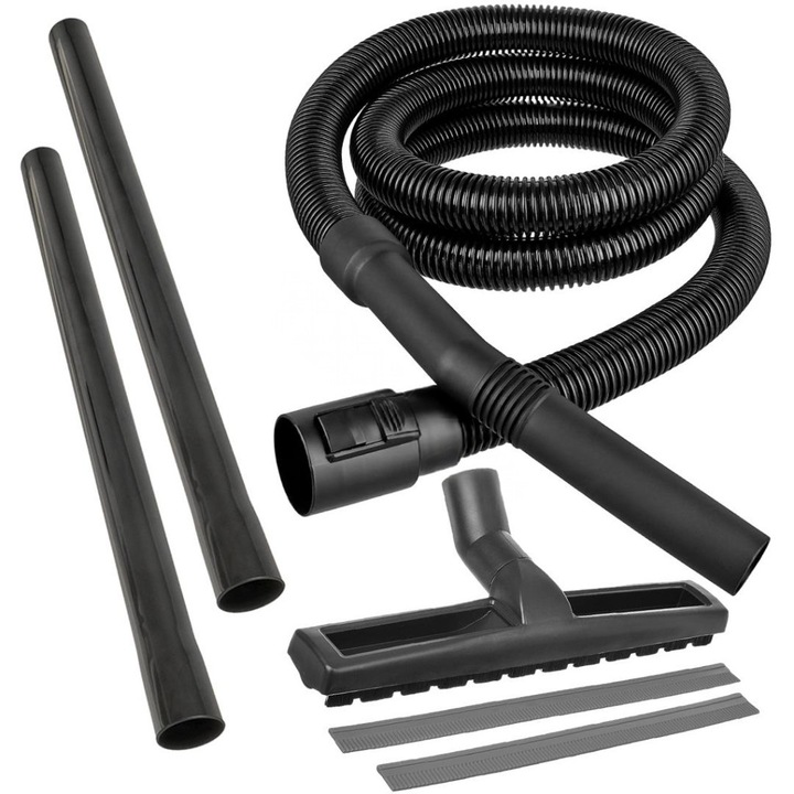 2-метров оригинален Karcher смукателен маркуч (9.776-291.0), комплект дюзи за под и PCV смукателни тръби DN35 за прахосмукачки Karcher NT, MV2, MV3, WD, SE, A серия