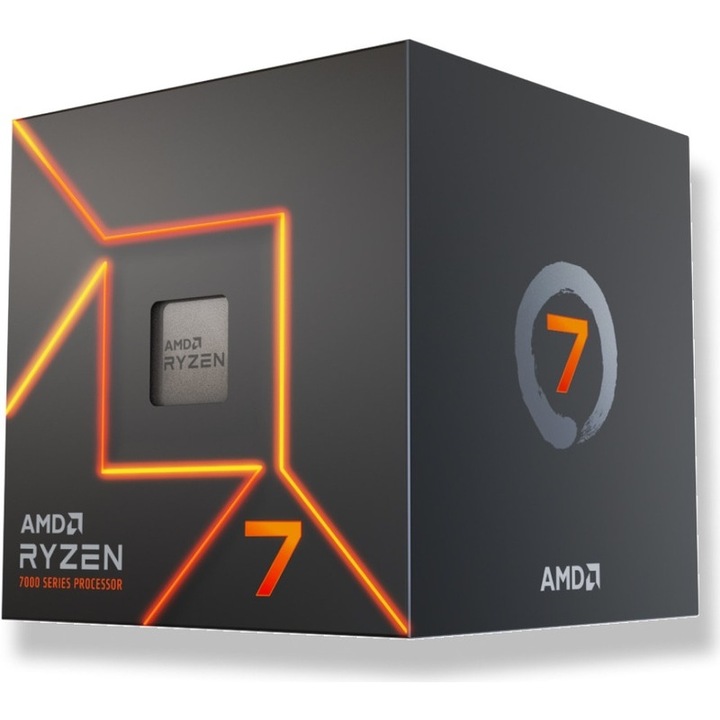 AMD Ryzen 7 7700 3.8GHz, AM5, 32MB, 65W, Wraith Stealth Cooler Box processzor
