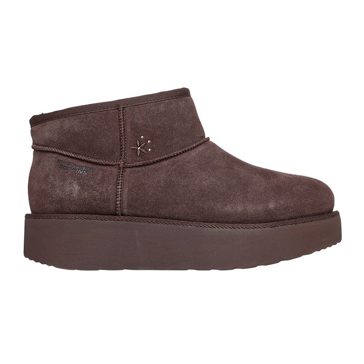 Ghete Skechers Keep Cozy Slip-Ins W 169143-CHOC, Femei, Maro