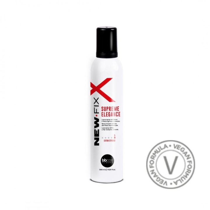 Spray fixativ BBCOS New Fix Supreme Elegance, fixare extra puternica, 300ml