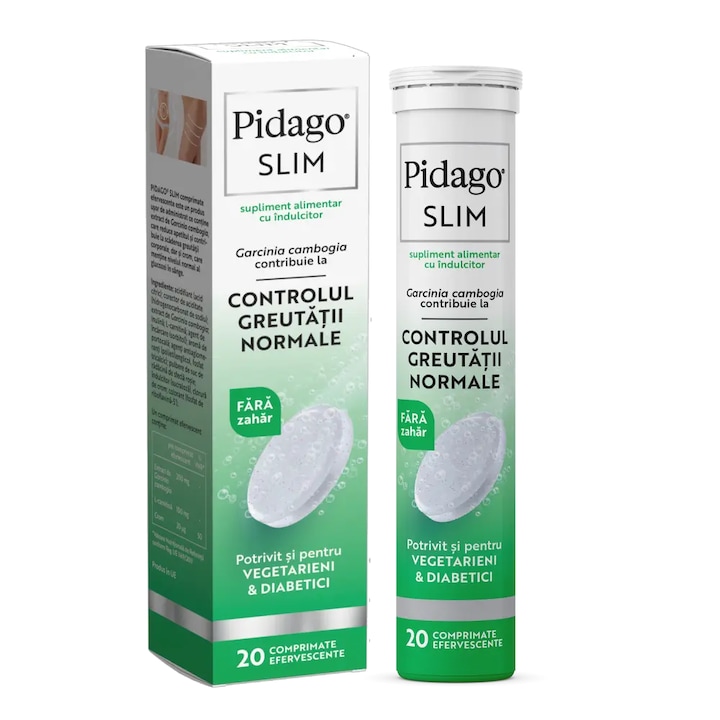Pidago Slim, 20 comprimate efervescente