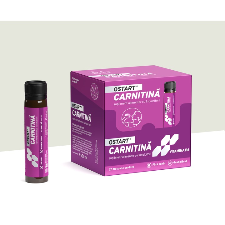 Carnitina Solutie Ostart, 20 x 25ml