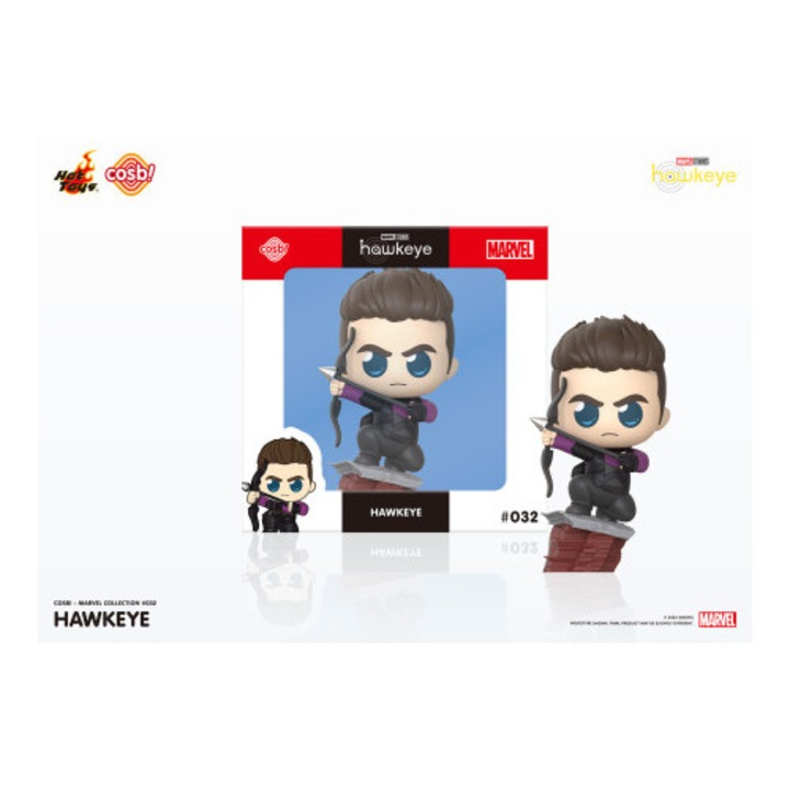 Figurina Marvel Hawkeye 9cm, Cosb!, multicolor, pentru baieti si fete