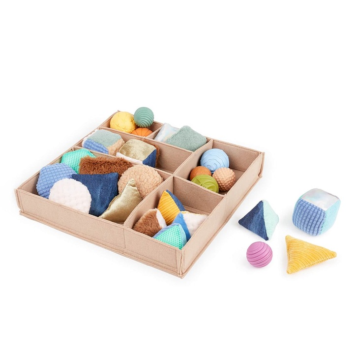 Set senzorial interactiv, Guidecraft, 27 piese, plastic, pentru baieti, 1 an