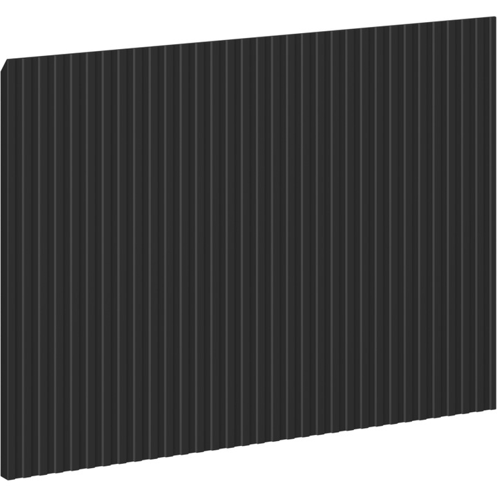 Mexen Rivel fata frontala canelata pentru corpul dulapului de baie 50 x 43, 5 cm, negru mat - 91A20-0500-470-1-71