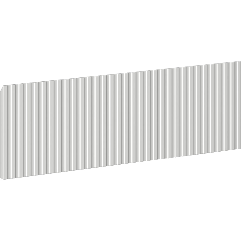 Mexen Rivel front canelat pentru corp dulap baie 60 x 20 cm, gri