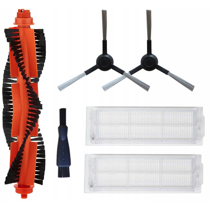 Kefe és szűrőcsere készlet Xiaomi Vacuum Mop Pro és Viomi V2 / V3 / Se készülékekhez, kiváló minőségű csere, könnyű telepítés és csere, pontos kialakítás