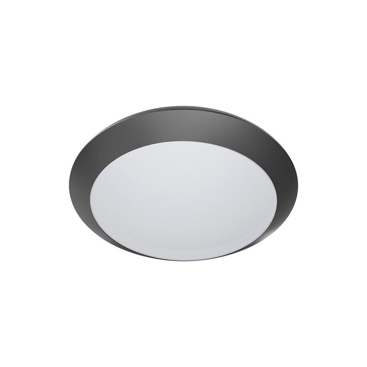 PLAFONIERA CU SENZOR 1xE27 NAPOLI-PC D:270mm IP65 ALB