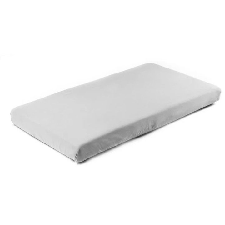 Бебешко легло Caretero, чаршаф, гладка материя, 160x80см, сив