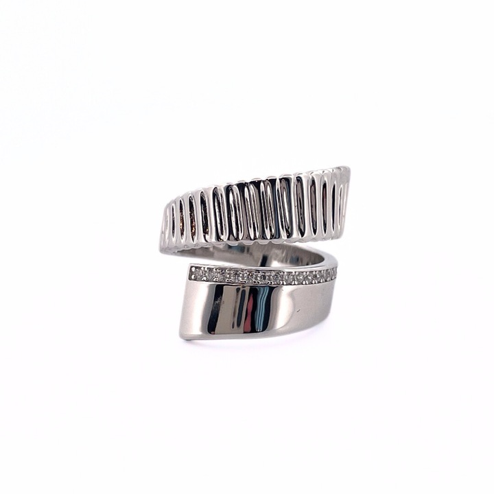 Inel argint Line, Argintiu