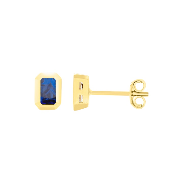 Cercei aur galben 14k blu 90