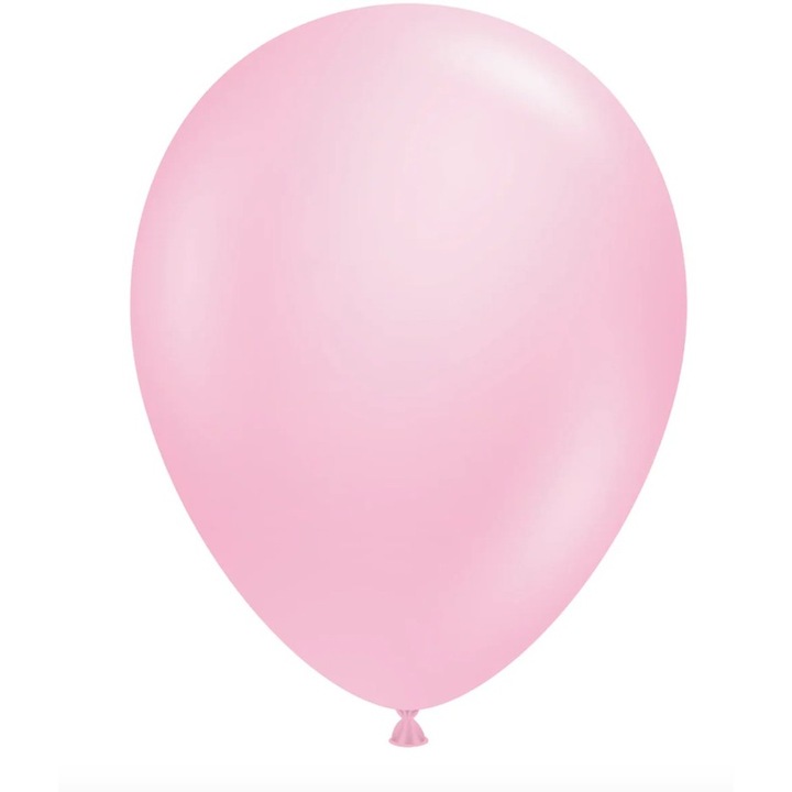 Комплект 12 балона, Flippy, от стандартен латекс, 13 см, светлорозов
