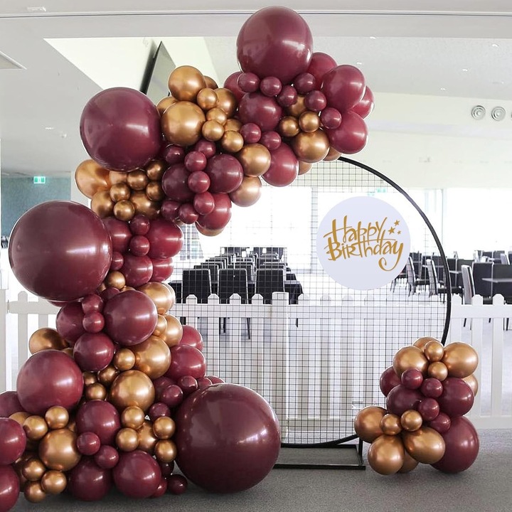 Produs premium - Set 12 Baloane, Southern Sky, din Latex Standard, 25 cm, Grena