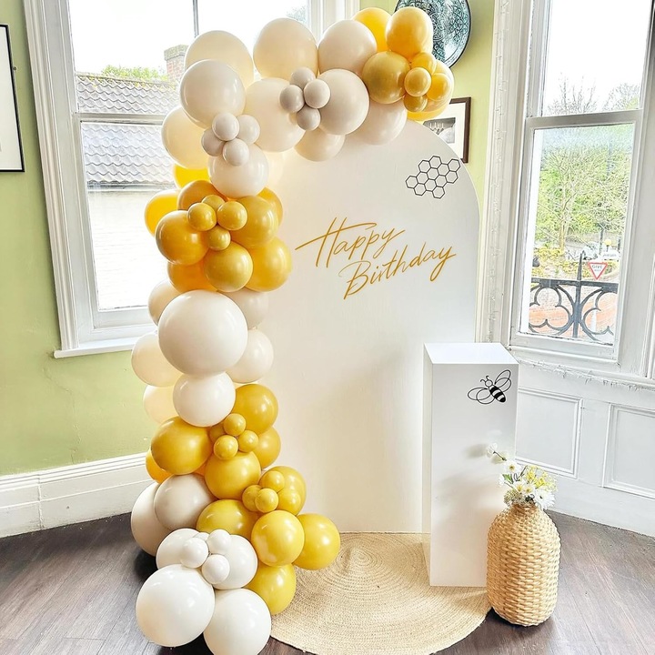 Original - Set 12 Baloane, Southern Sky, din Latex Standard, 30 cm, Galben Mustar - calitate superioara