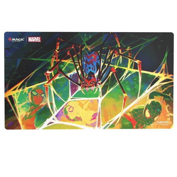 Playmat Gamegenic Spider-Man, 60x35cm, látványos design, textil anyag, természetes gumi