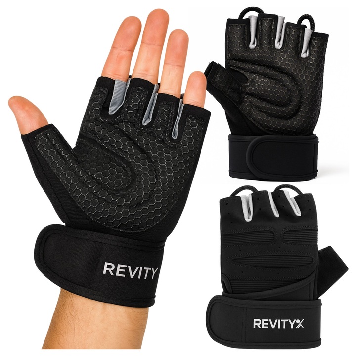 Manusi de antrenament pentru sala cu bandaj de sustinere a incheieturii