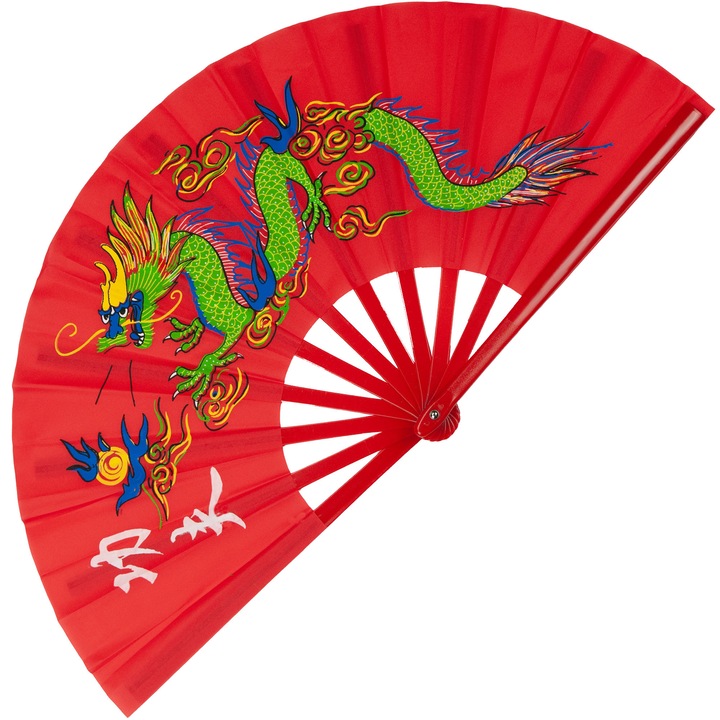 Сгъваем ветрило MIVELIS, черен, дракон, 33x64 см